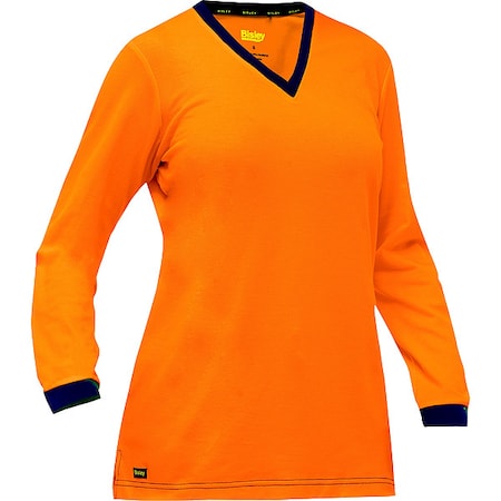 High-Visibility Shirt, Cotton, Polyester, Orange, L