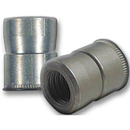 Rivet Nut, #6-32 Thread Size, 0.24 in Flange Dia., 0.37 in L, Steel, 100 PK