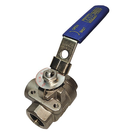1/2" FNPT Stainless Steel Ball Valve Inline