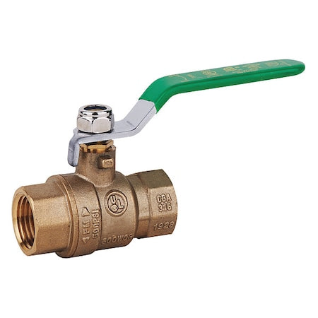 1/2" FNPT Brass Ball Valve Inline