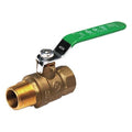 1-1/2" FNPT x MNPT Brass Ball Valve Inline