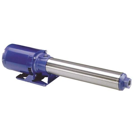 Booster Pump, 1 hp, 120/240V AC, 1 Phase, 1 in NPT Inlet Size, 10 Stage, 75 psi Max Pressure
