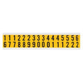 NumberLabelSet,Vinyl,3/4inH,5/8inW,PK25
