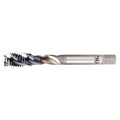 Spiral Flute Tap, M20-2.50, Modified Bottoming, Metric Coarse, 4 Flutes, TiCN