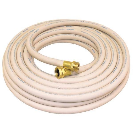 1/2" ID x 50 ft EPDM Coupled Food Hose WT