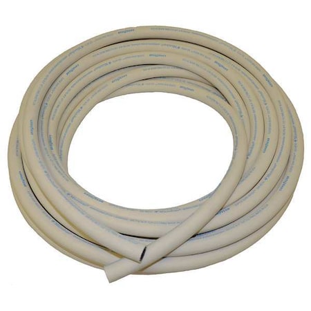 1/2" ID x 50 ft EPDM Bulk Food Hose WT