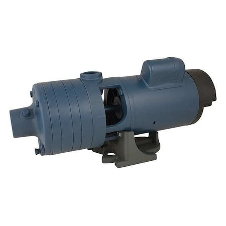 Booster Pump, 1 hp, 120/240V AC, 1 Phase, 1-1/2 in NPT Inlet Size, 2 Stage, 62 psi Max Pressure