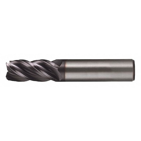 4-Flute Carbide HP VI Square Single End Mill Cleveland CEM-V-4R Bright 3/8"x3/8"x5/8"x2"
