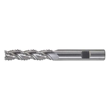 3-Flute Carbide HP Square Single Roughing End Mill CTD CEM-RA-TC TiCN 3/8x3/8x1/2x2