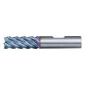 5-Flute Carbide HIgh-Perf Square Single End Mill for Steel CTD CEM-EMS-5-TA TiAlN 5/8x5/8x3/4x3