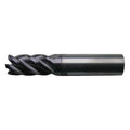 5-Flute Carbide HP Square Single End Mill for Ferrous Matl CTD CEM-V2-5R Bright 3/4x3/4x2-1/4x5