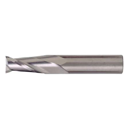 2-Flute Carbide Square Single End GP End Mill Cleveland CEM-SE-2 Bright 3/8x3/8x1-1/8x3