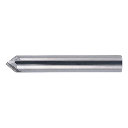 4-Flute Carbide Single End 90 Degree Chamfer Tool Cleveland CEM-CH-4R Bright 3/4" x 3/4" x 4"