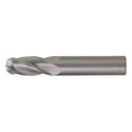 4-Flute Ball Nose Single End GP End Mill CTD CEM-SE-4B Bright Carbide Square 4Flute 9/64x3/16x9/16x2