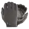 Tactical Glove, leather Palm, 8-1/2" Length, Slip-On Cuff, Full Finger, Unlined Lining, Black
