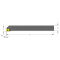 Indexable Boring Bar, A08M SCLCL2, 6 in L, High Speed Steel, 80 Degrees  Diamond Insert Shape