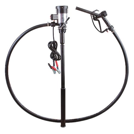 Electric Fuel and Oil Pump, 12V DC, 9.25 gpm Max. Flow Rate , 7/16 HP, POM, 3/4 in Inlet