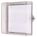 Protective Cabinet, Polycarbonate, Surface Mount, 12 1/4 in W x 14 1/4 in H x 6 1/2 in D, Clear