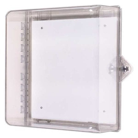 Protective Cabinet, Polycarbonate, Surface Mount, 12 1/4 in W x 14 1/4 in H x 6 1/2 in D, Clear