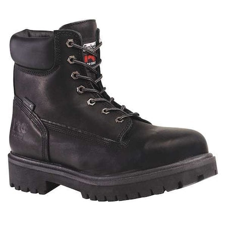 Men's Work Boot, 8 1/2 Leather, 6 in Height, After Dark