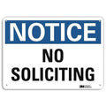 Notice Sign, 7 in H, 10 in W, Aluminum, Vertical Rectangle, English, U5-1413-NA_10x7