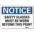 NoticeSign, ReflectSelfAdhVinyl, 7inWx5inH, U5-1499-RD_7X5
