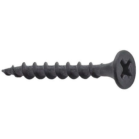 Drywall Screw, #10 x 5 in, Steel, Flat Head Phillips Drive, 100 PK