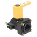 Manual 2-Way Ball Valve,NPT,Polypro
