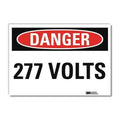 Danger Sign,Self-Adhesv Mount,7inWx5inH, U3-1074-RD_7X5
