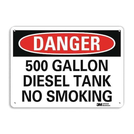 Danger Sign, 10" H, 14 in W,  Horizontal Rectangle, English, U3-1079-NA_14x10