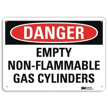 Danger Sign, 10 in H, 14 in W, Vertical Rectangle, English, U3-1424-RA_14X10