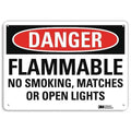 Danger Sign, 10" H, 14 in W,  Horizontal Rectangle, English, U3-1507-NA_14x10