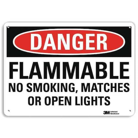 Danger Sign, 10" H, 14 in W,  Horizontal Rectangle, English, U3-1507-NA_14x10