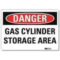 Danger Sign, 5 in H, 7 in W,Horizontal Rectangle, English, U3-1528-RD_7X5