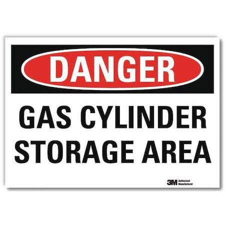 Danger Sign, 5 in H, 7 in W,Horizontal Rectangle, English, U3-1528-RD_7X5