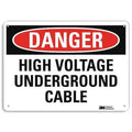 Danger Sign,4 Hole Mount,14inWx10inH, U3-1640-RA_14X10