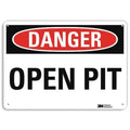 Danger Sign,4 Hole Mount,10in W x 7in H, U3-1883-RA_10X7