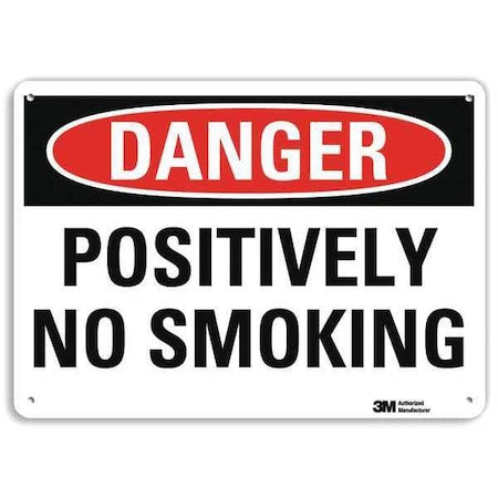Danger Sign, 7" H, 10" W, Plastic, Vertical Rectangle, English, U3-1931-NP_10X7