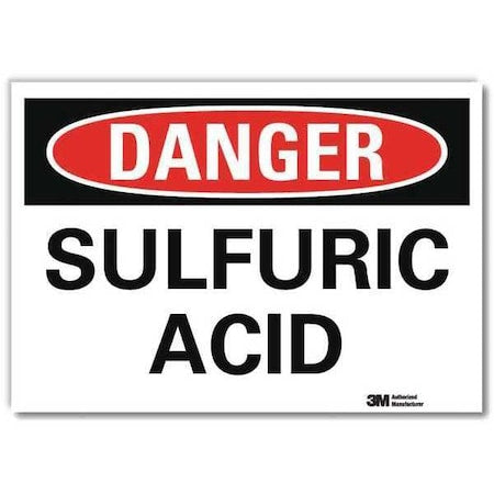 Danger Sign, 10 in H, 14 in W,Horizontal Rectangle, English, U3-1997-RD_14X10