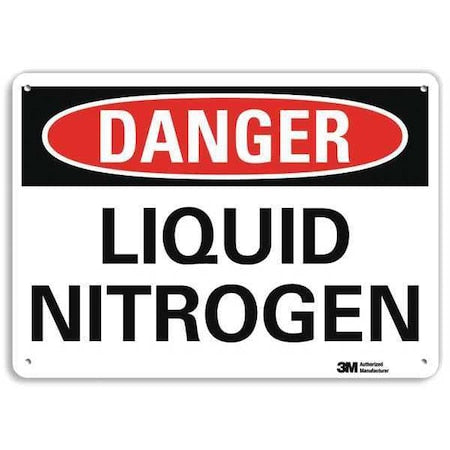 Danger Sign, 7 in H, 10 in W, Plastic, Vertical Rectangle, English, U3-1754-NP_10X7
