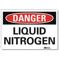 Danger Sign, 5 in H, 7 in W,Horizontal Rectangle, English, U3-1754-RD_7X5