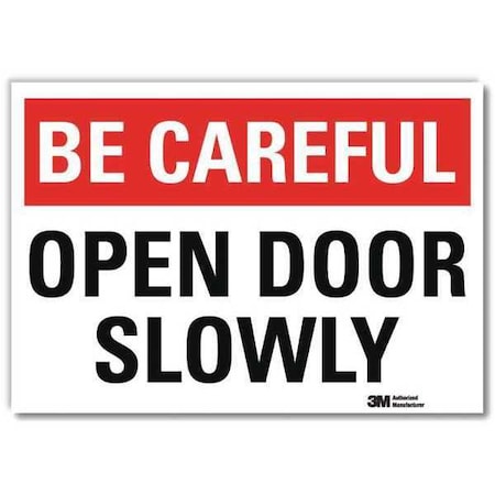 Safety Decal, 10 in H, 14 in W, Reflective Sheeting, Horizontal Rectangle, English, U7-1022-RD_14X10