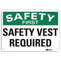 Safety Sign, 7 in Height, 10 in Width, Aluminum, Vertical Rectangle, English, U7-1247-RA_10X7