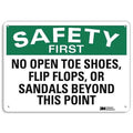 Safety Sign, 10 in Height, 14 in Width, Aluminum, Horizontal Rectangle, English, U7-1221-RA_14X10