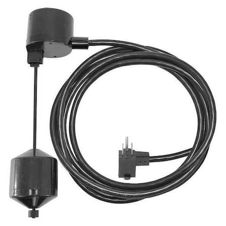 Float Switch, 10 ft, PVC, 125V AC