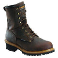 Men's Logger Boot, 9 1/2 EE, Steel Toe, 8 in H, Brown, CA9821