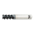 Carbide End Mill,1/2 in. dia,1 in. Cut L
