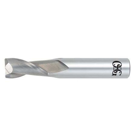 Carbide End Mill,1/2 in. dia,1 in. Cut L