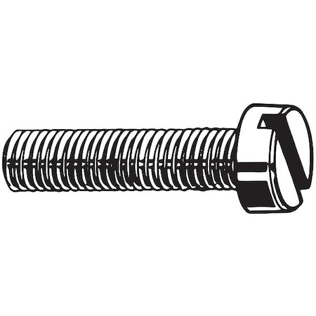 M5-0.80 x 8 mm Slotted Cheese Machine Screw, Zinc Plated Steel, 100 PK
