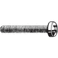 M6-1.00 x 12 mm Phillips Fillister Machine Screw, Zinc Plated Steel, 100 PK
